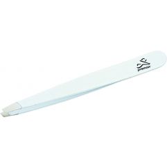 Stainless Steel Tweezer Straight Slide White (90mm)